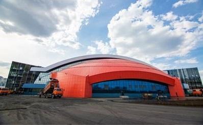 Из проката ЕВРАЗа построен крупнейший в Сибири ледовый дворец спорта «Кузбасс»